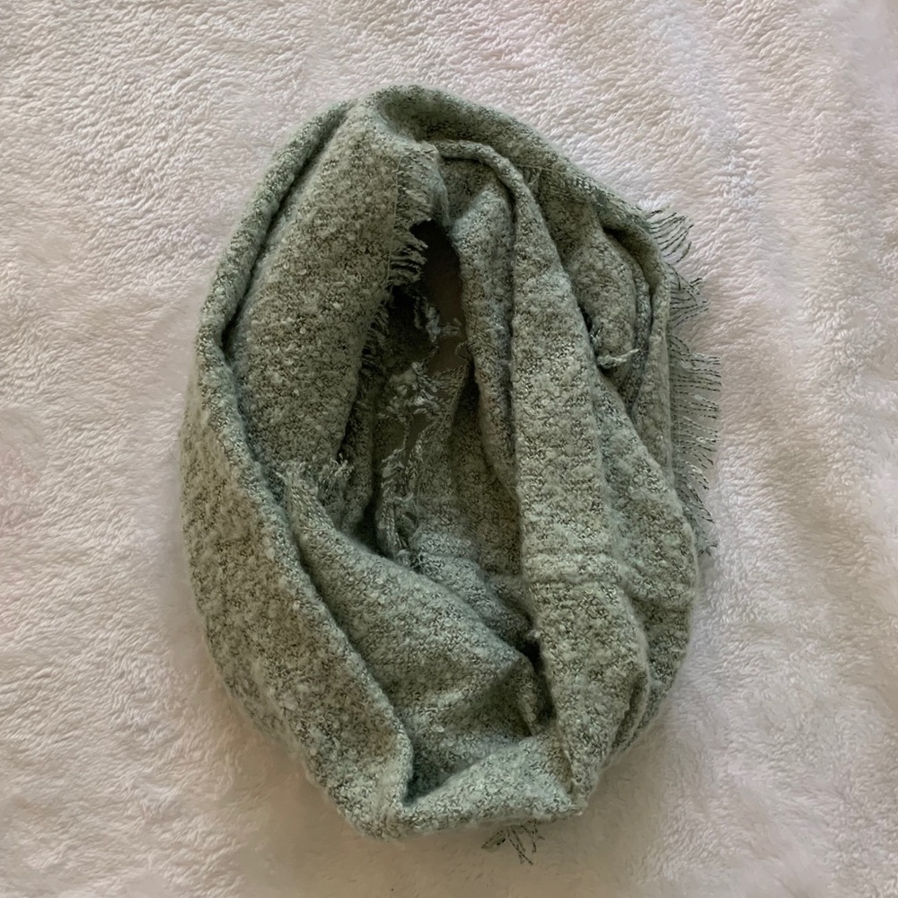Teal infinity scarf